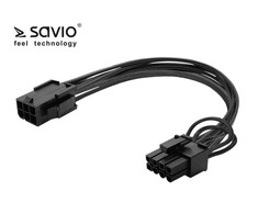 Savio Maitinimo kabelis 6 kontaktų - 8 kontaktų (6+2) PCI Express, AK-49