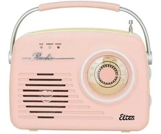 Eltra Radio LUIZA RETRO SP-11 MP3 USB SD Rožinė