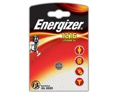 „Energizer“ ličio jonų miniatiūrinės CR1216 baterijos, 1 vnt. pakuotė
