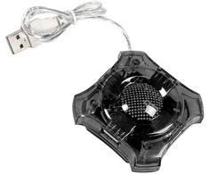 Šakotuvas Esperanza 4 jungtys EA150K USB2.0 STAR, juodas