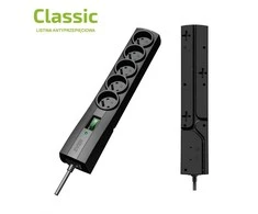Ilgiklis - Ever CLASSIC Juodas 5 AC Lizdai 250 V 1.5 m