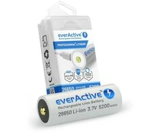 everActive USB įkraunamas 26650 3,7V 5200mAh akumuliatorius su PCM