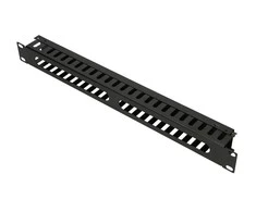 Extralink | Organizer kabli | 1U 19" su metalową osłoną