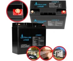 Akumuliatorius Extralink LiFePO4 24AH 12.8V, BMS