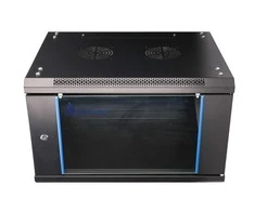 EXTRALINK 6U 600X600 AZH sieninė spintelė sūpynės tipo juodas