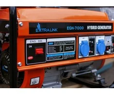 Hibridinis elektros generatorius Extralink EGH-7000 (dujos/benzinas), 7kW