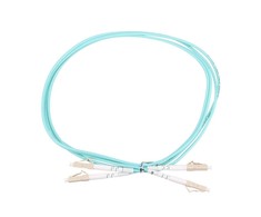 EXTRALINK Patchcord LC/UPC-LC/UPC MM OM3 dvipusis 3,0 mm 1 m
