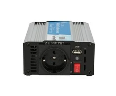 EXTRALINK automobilio įtampos keitiklis 12V-230V 500W modifikuotas sinusas OPIM-500W