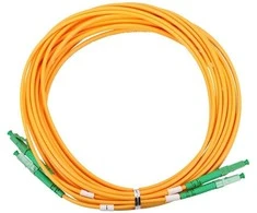 „Extralink“ LC/APC į LC/APC jungiamasis laidas, vienmodis, dvipusis, 9/125µm, G657A, 2m