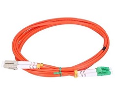 Extralink Patch Cord LC/UPC-LC/APC, Multimode, OM2, Duplex, 3mm, 2m