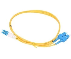 Extralink LC/UPC-SC/UPC | Patchcord | Jednomodowy, dvipusis, G652D, 3mm, 10m
