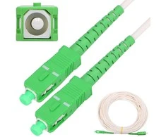 Extralink SC/APC-SC/APC | LSOH, Jednomodowy, Simplex, G.657A2, 3mm, 10m, balta