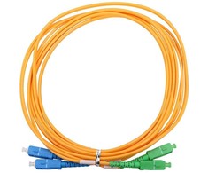 Extralink Patch Cord SC/APC-SC/UPC, Single Mode, Duplex, G657A1, 3mm, 2m