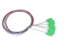 Extralink SC/APC | Rinkinys pigtailes | Vienmodis, 900 um, G.657A1, 1,5 m, 12 vnt, 12 spalvų