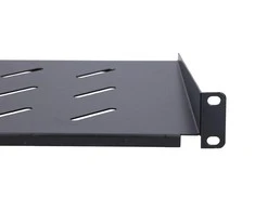 Extralink 1U 250mm Juoda | Lentyna | 19", skirta prie sienos tvirtinamoms spintelėms