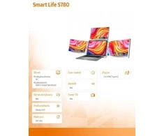 Monitorius Extralink Smart Life S780 14" | Nešiojami nešiojamojo kompiuterio monitoriai | 3 monitoriai, IPS, 1920x1200