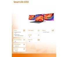 Monitorius Extralink Smart Life S350 13.3" | Przenośne monitory do laptopa | 2 monitory. IPS. 1920x1200