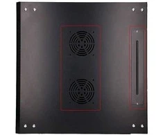 Extralink EX.7225-6U 600x450 Juoda | Spinta stovas | montuojamas ant sienos