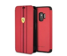 Dėklas „Ferrari“ knyga FESURFLBKTS9REB S9 G960 raudona miesto