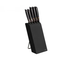 Fiskars Peilių rinkinys Edge 5 peiliai+stovas 1003099