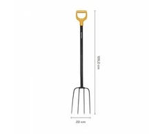 Fiskars Solid Metal komposto šakė apvaliais virbais