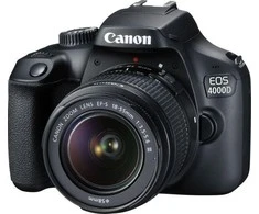 Canon EOS 4000D 18-55 III EU26 SLR Camera Kit, Megapixel 18 MP, Image stabilizer, ISO 12800, Ekranas diagonal 2.7 ", Wi-Fi, Video recording, APS-C, Juodas