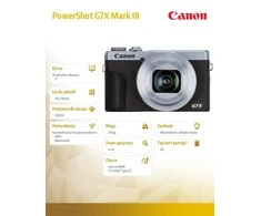 Canon PowerShot G7 X Mark III Kompaktiškas fotoaparatas 20,1 MP CMOS 5472 x 3648 pikseliai Juoda, Sidabras