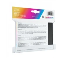 Gamegenic Card Game Sleeves: Matte Prime Juodas