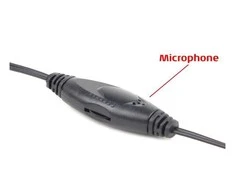 Kompaktiškos stereo ausinės su mikrofonu Gembird MHS-903, 2x 3.5mm