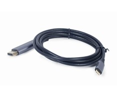 GEMBIRD CC-USB3C-DPF-01-6 USB Type-C su DisplayPort vyriško adapterio laido vieta pilkas 1,8m