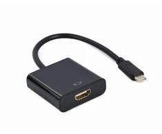 GEMBIRD USB Type-C į HDMI adapterio laidas 4K60Hz 15cm juodas