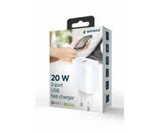 USB Įkroviklis - Gembird TA-UC-PDQC20-01 20 W, Juodas