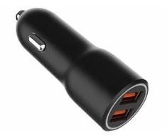 Gembird TA-UC-A2QC36-CAR-01 2x USB QC3.0 36W juoda