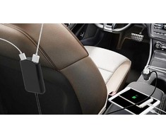 GEMBIRD EG-4U-CAR-01 Gembird 4 prievadų automobilio įkroviklis priekinėms ir galinėms sėdynėms, 9.6 A, juodas