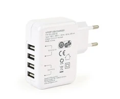 Gembird Energenie universalus USB kroviklis 3.1A baltas