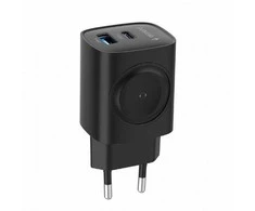 „Gembird 2-in-1“ 20 W „Apple Watch“ ir telefono greitasis įkroviklis | TA-UC-PDQCW20-01-BK