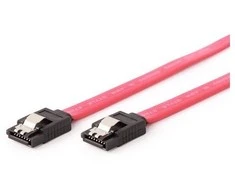 GEMBIRD CC-SATAM-DATA-XL Gembird Serial ATA III 100 cm Data Cable, metal clips, red