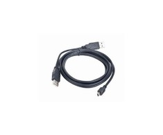 GEMBIRD CCP-USB22-AM5P-3 Gembird dvigubas USB Y 2.0 A-kištukas - MINI 5PM 0,9m kabelis