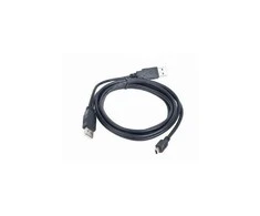 GEMBIRD CCP-USB22-AM5P-3 Gembird dvigubas USB Y 2.0 A-kištukas - MINI 5PM 0,9m kabelis