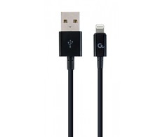 GEMBIRD CC-USB2P-AMLM-1M Gembird 8 kontaktų įkrovimo ir duomenų kabelis, 1 m, juodas