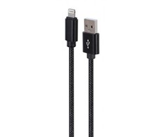 USB Laidas - Gembird Medvilnės Pintas, Juodas