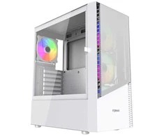 GEMBIRD kompiuterio dėklas Fornax 4300W ATX - ARGB Backlight Baltas