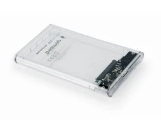 GEMBIRD EE2-U3S9-6 Gembird HDD/SSD korpusas, skirtas 2,5 SATA - USB 3.0, 9,5 mm, skaidrus plastikas