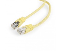 Gembird patchcord RJ45, užtvindytas viršelis, kat. 5E, FTP, 0,5m, geltona (PP22-0,5M / Y)