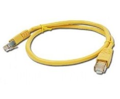 GEMBIRD PP22-1M/Y Gembird patchcord RJ45, cat.5e, FTP, 1m, geltona