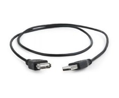GEMBIRD CC-USB2-AMAF-75CM/300-BK USB 2.0 A - A-lizdas 75cm laidas Juodas