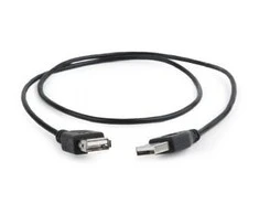 GEMBIRD CC-USB2-AMAF-75CM/300-BK USB 2.0 A - A-lizdas 75cm laidas Juodas