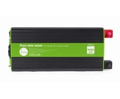 Gembird ENERGENIE 12 V grynos sinusinės bangos automobilio DC-AC maitinimo keitiklis 1000 W