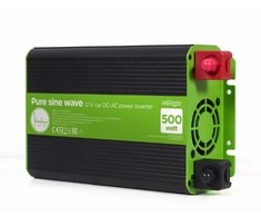 Gembird ENERGENIE 12 V grynos sinusinės bangos automobilio DC-AC maitinimo keitiklis 500 W