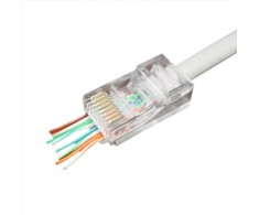 GEMBIRD LC-PTU-01/10 Gembird Universalus praėjimo modulinis UTP kištukas 8P8C, 10 vnt., suteptas ir suvytas